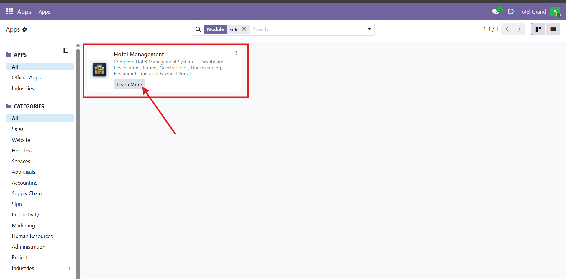 Install Hotel Management