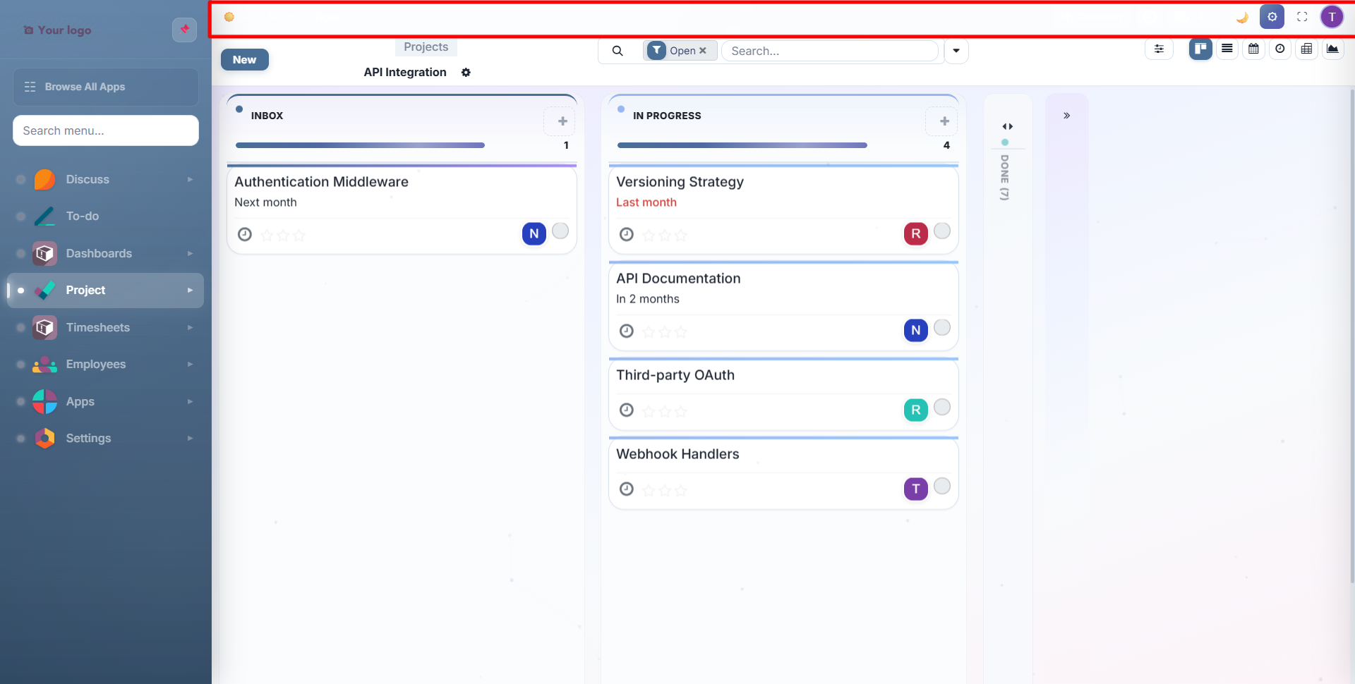 Glass UI Style