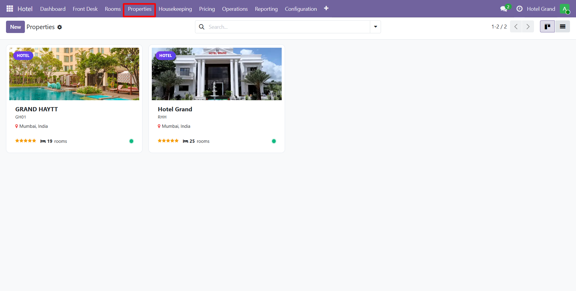 Properties Kanban