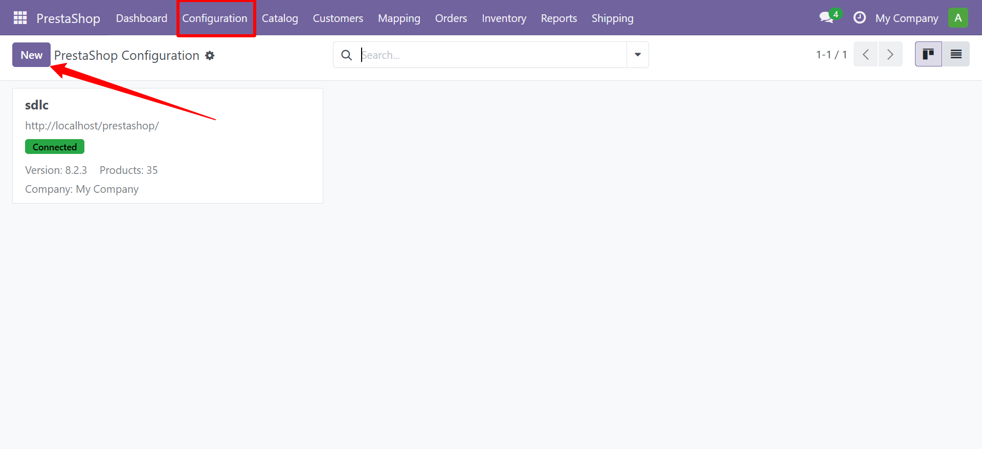 Configuration Dashboard