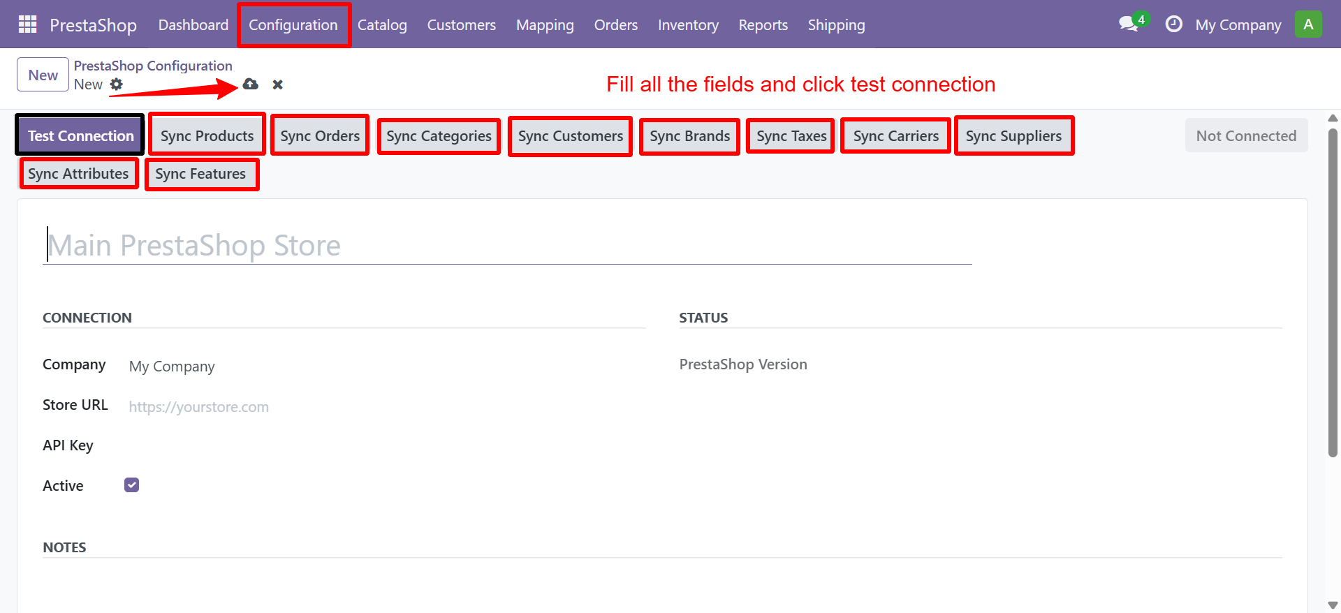 Configuration Form