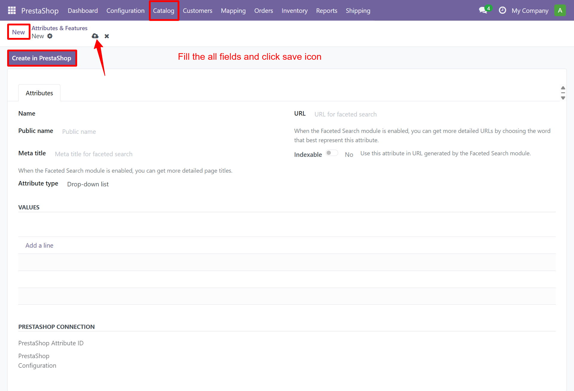 Attribute Form