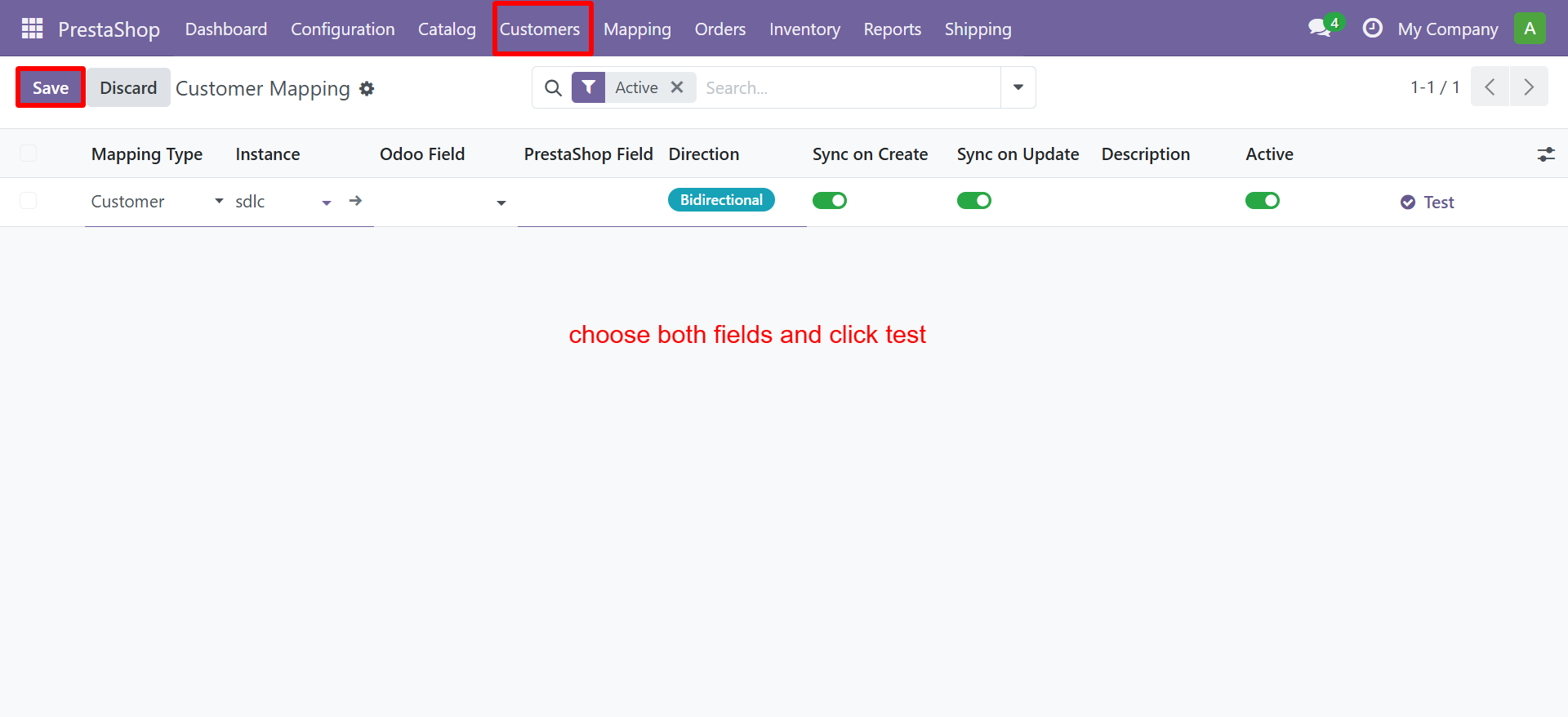 Customer Mapping Active