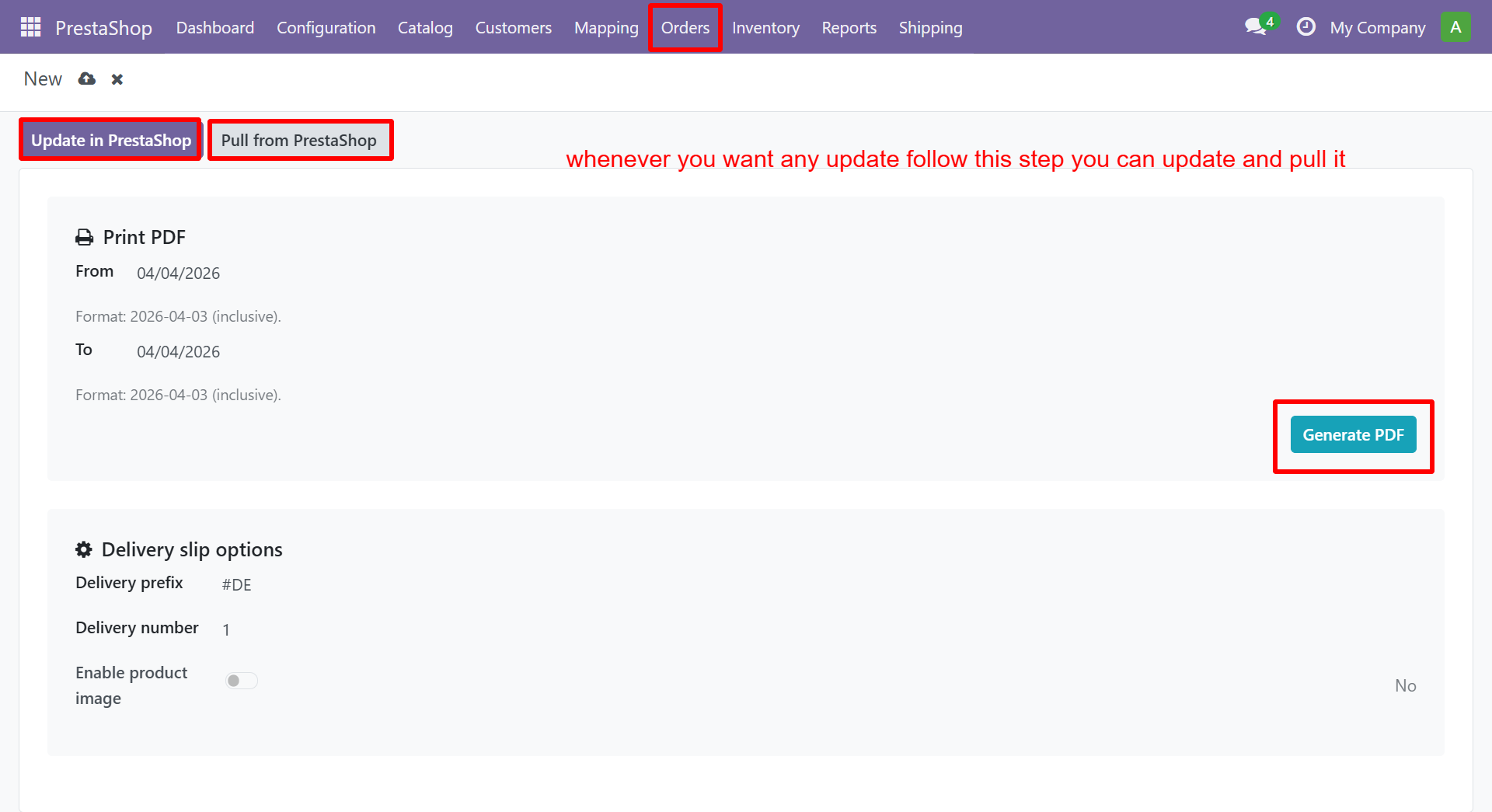Delivery Slip Configuration