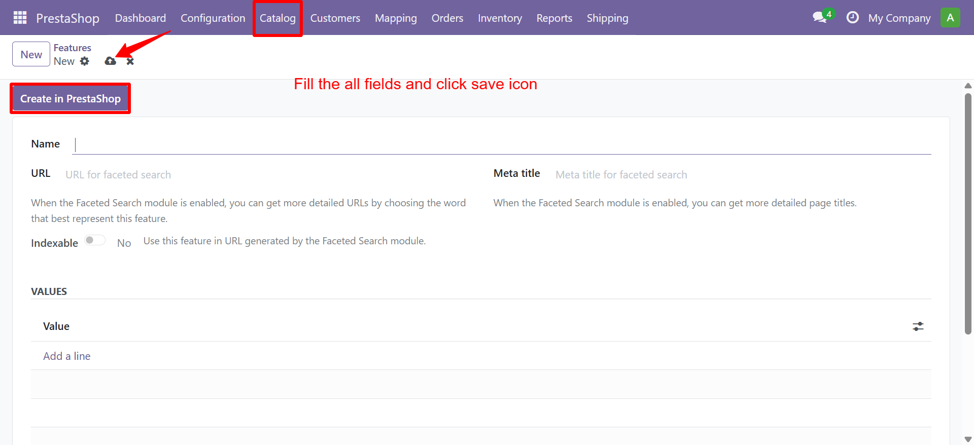 Feature Form