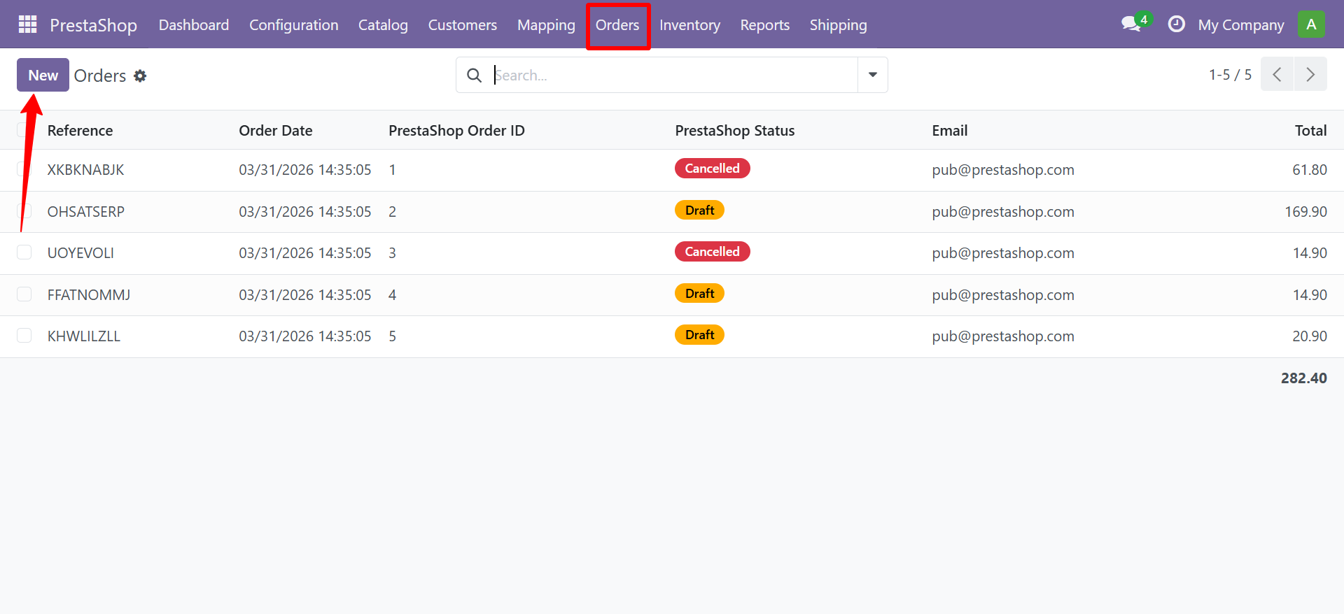 Order List Continued