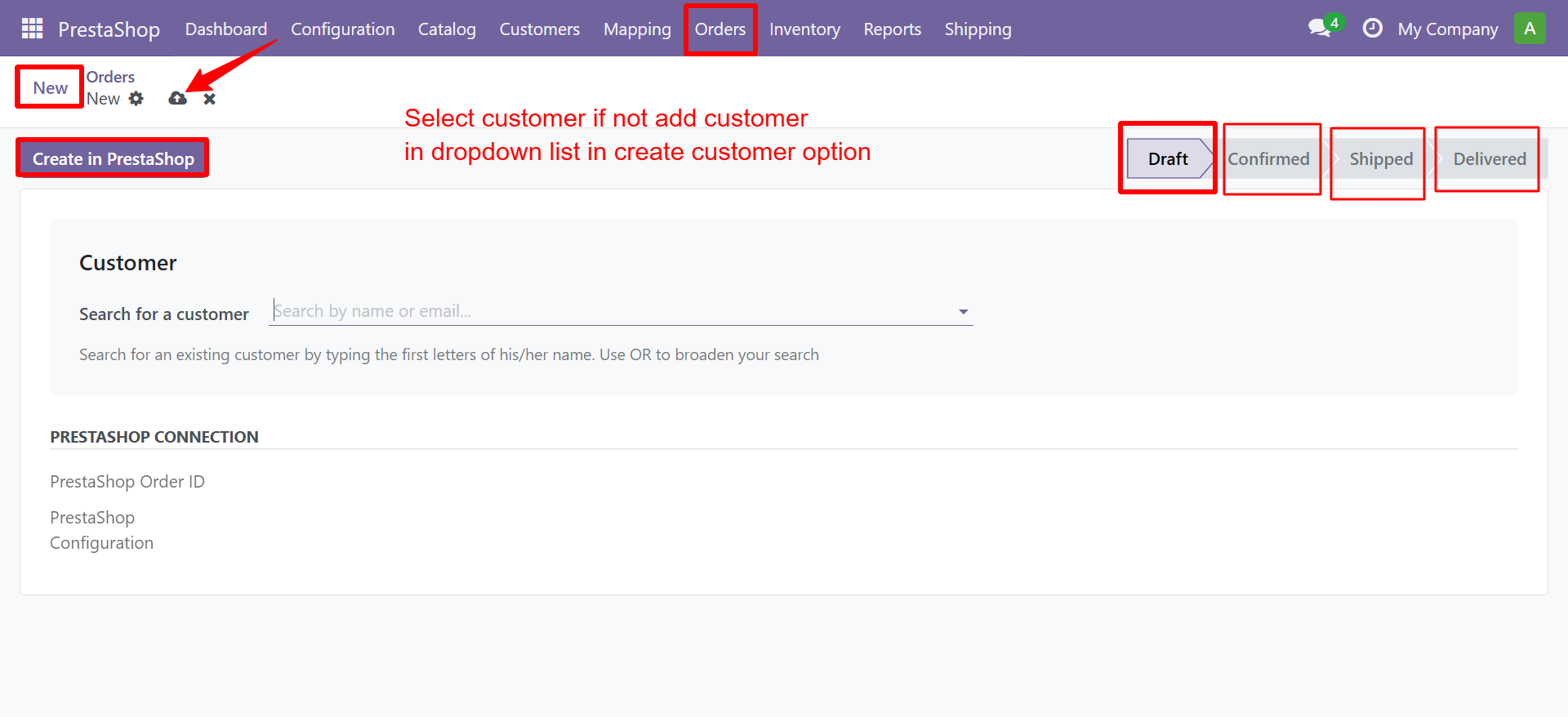 Select Customer