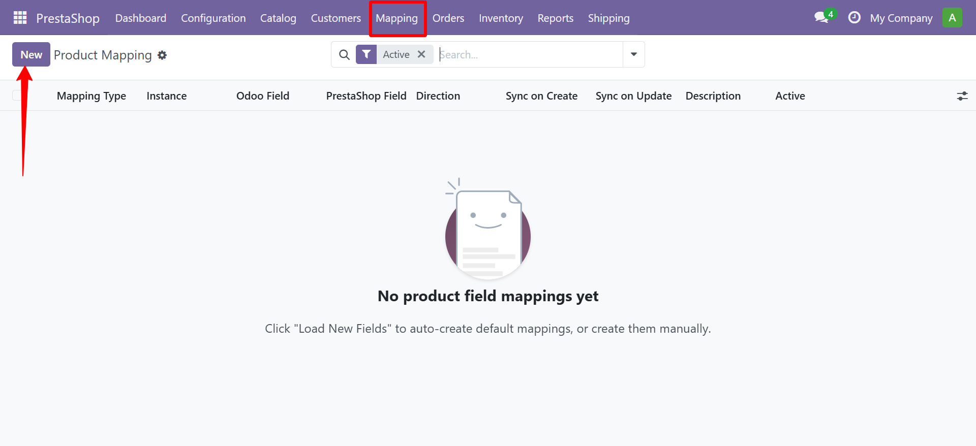 Product Mapping Empty