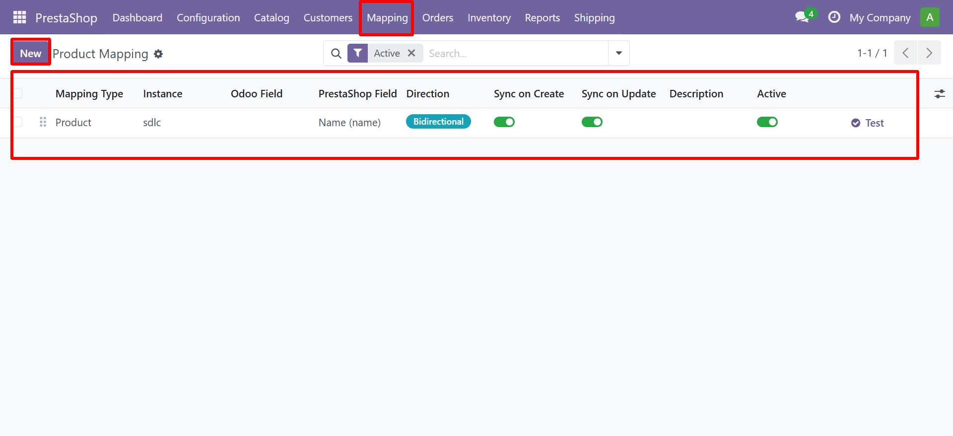 Product Mapping Active