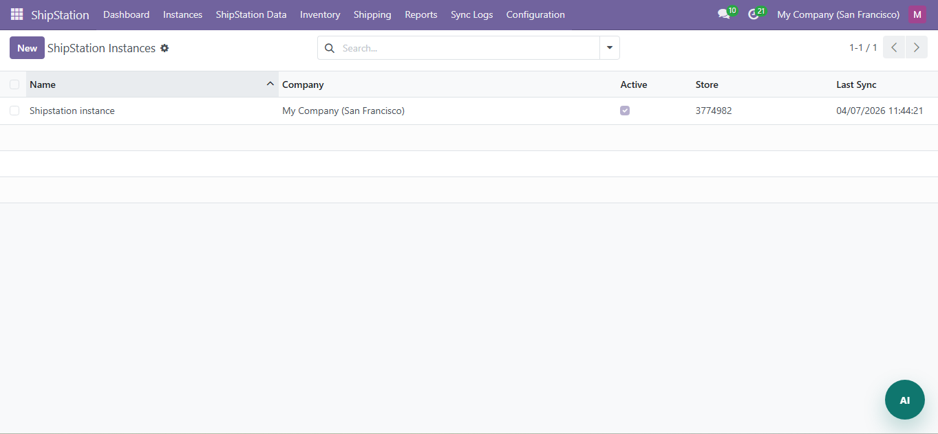 Instance Listing