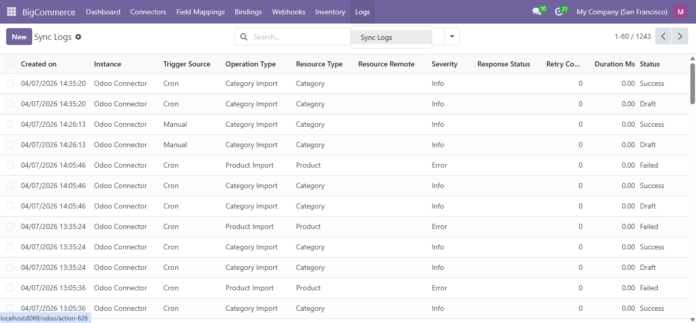 Sync Logs