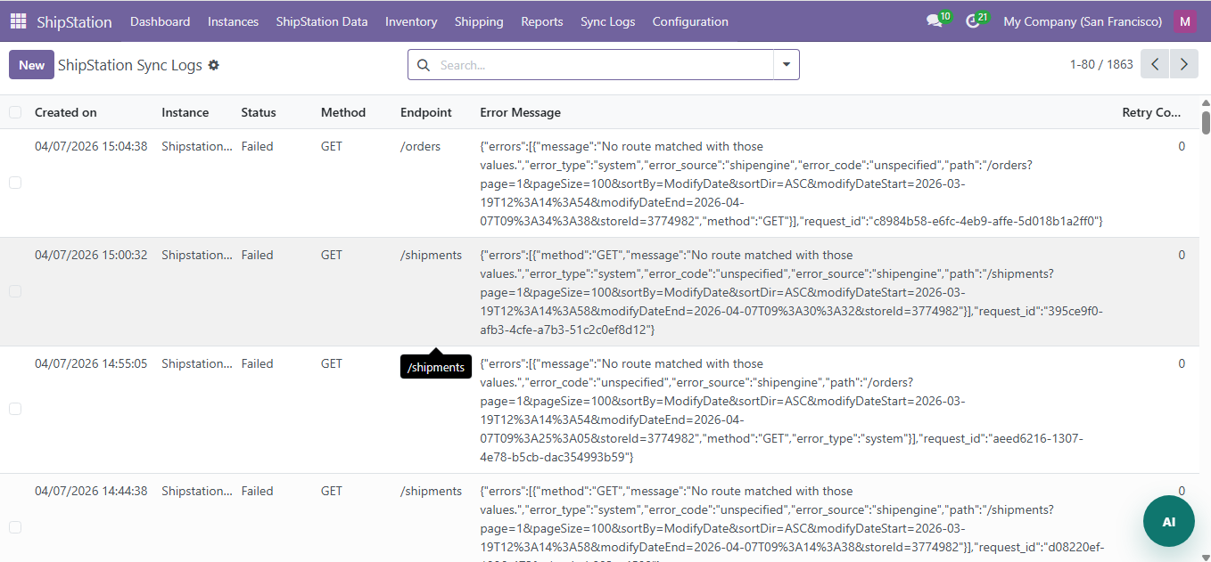 Sync Logs